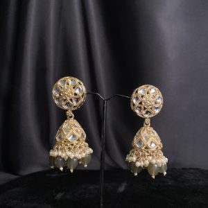 Kundan Jhumkas: Exquisite Indian Earrings