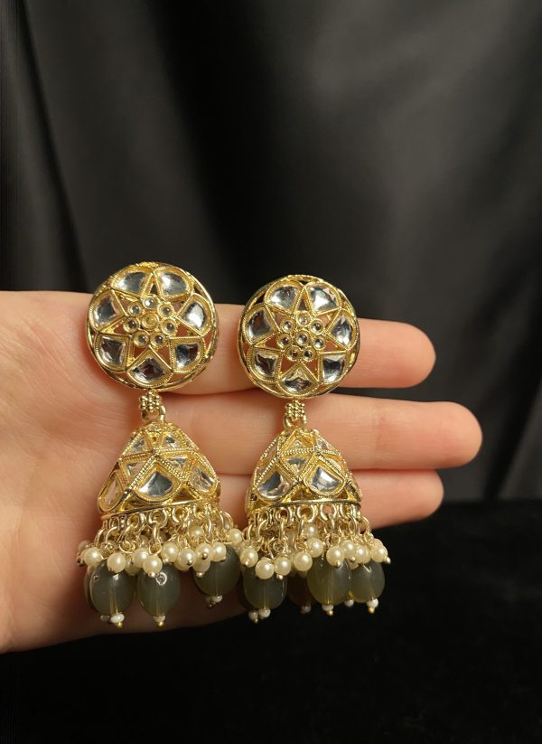 Kundan Jhumkas: Exquisite Indian Earrings