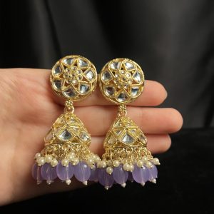 Kundan Jhumkas: Exquisite Indian Earrings
