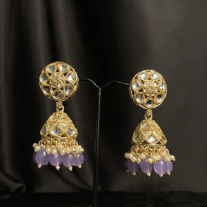 Kundan Jhumkas: Exquisite Indian Earrings