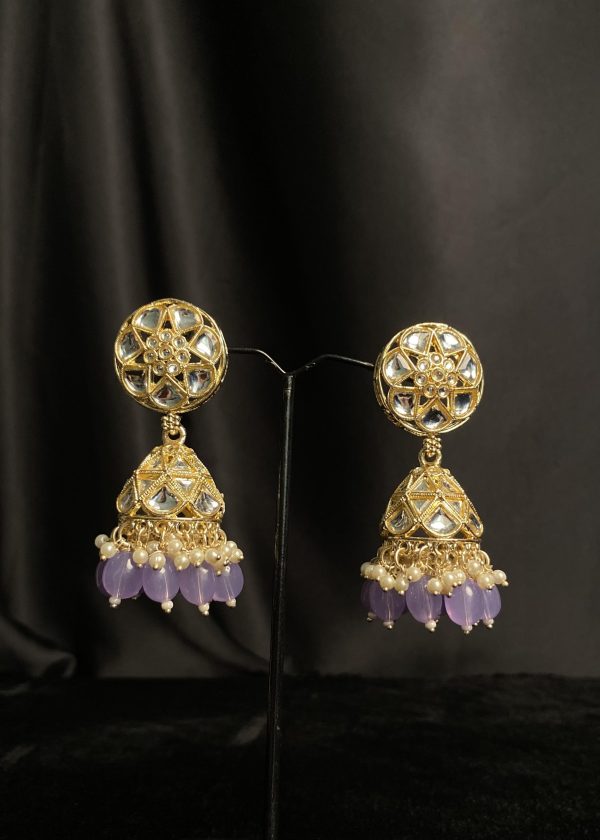 Kundan Jhumkas: Exquisite Indian Earrings