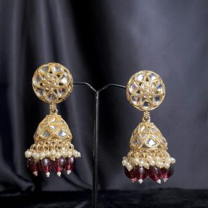 Kundan Jhumkas: Exquisite Indian Earrings