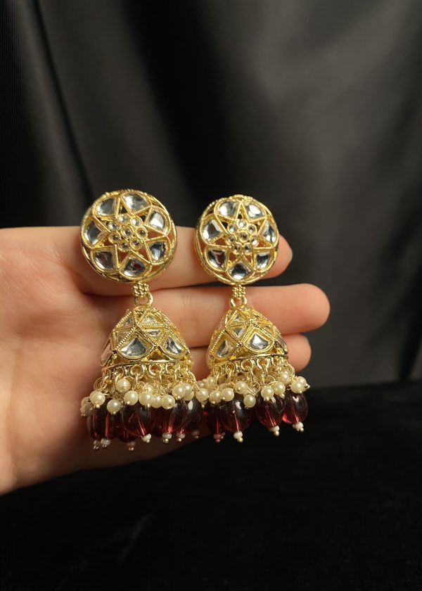 Kundan Jhumkas: Exquisite Indian Earrings