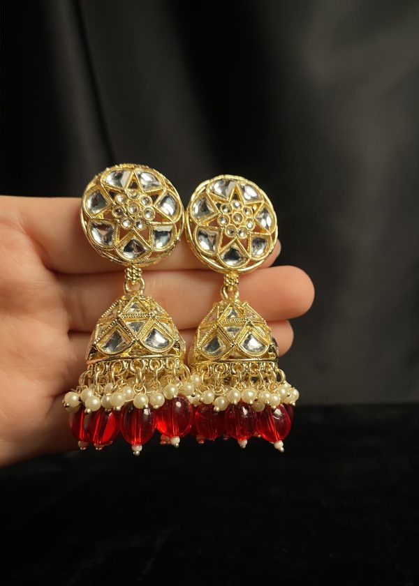 Kundan Jhumkas: Exquisite Indian Earrings