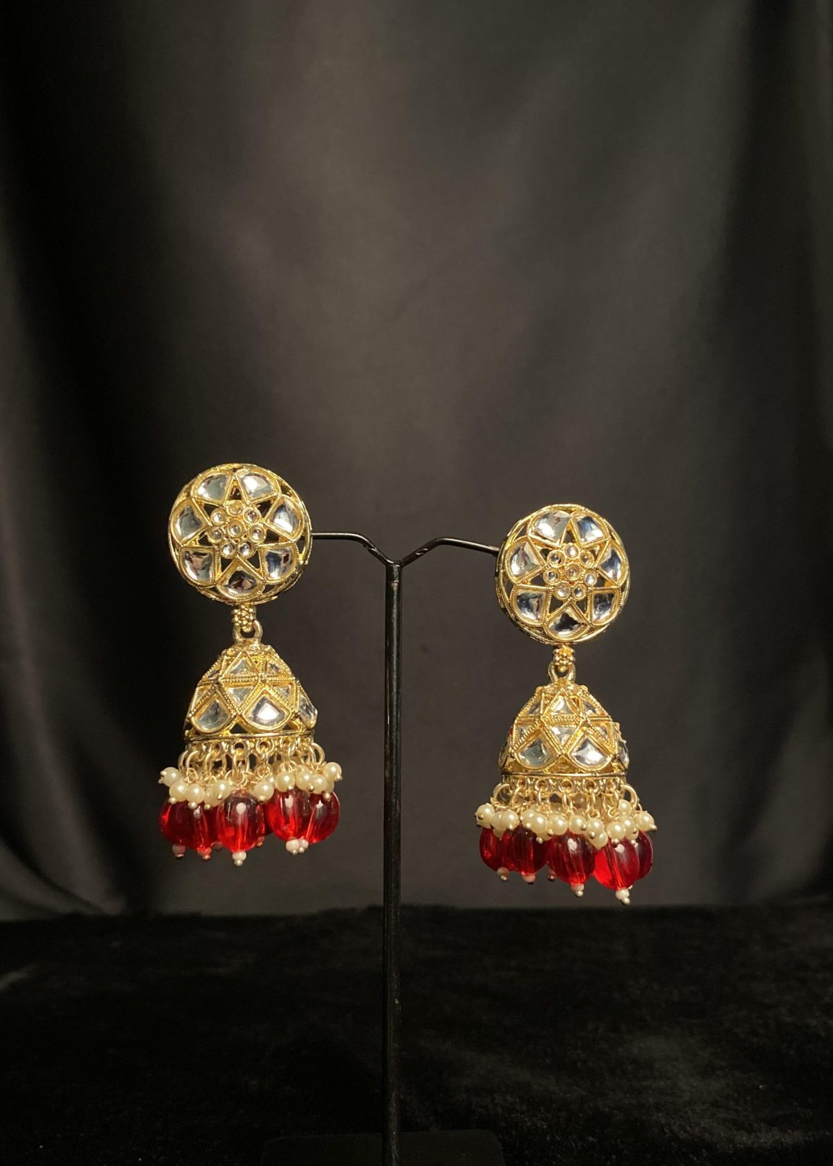 Kundan Jhumkas: Exquisite Indian Earrings