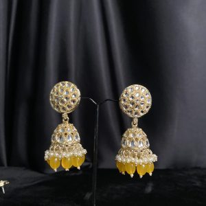 Kundan Jhumkas: Exquisite Indian Earrings