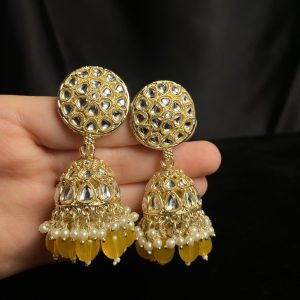 Kundan Jhumkas: Exquisite Indian Earrings