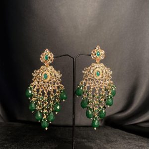 Polki Kundan Jhumkas | پولکی کندن جھمکاس