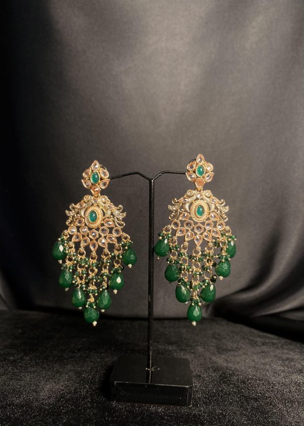 Polki Kundan Jhumkas | پولکی کندن جھمکاس