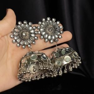 Sheesha Earrings - Handcrafted Indian Beauty