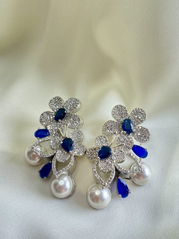 Snapdragon Blue Earrings - Captivating Elegance