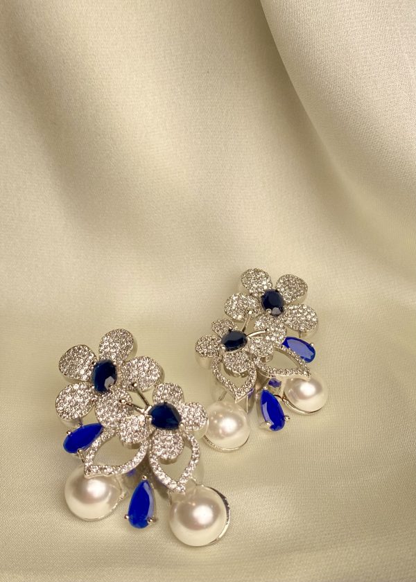 Snapdragon Blue Earrings - Captivating Elegance