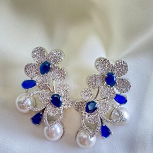 Snapdragon Blue Earrings - Captivating Elegance