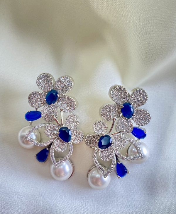 Snapdragon Blue Earrings - Captivating Elegance