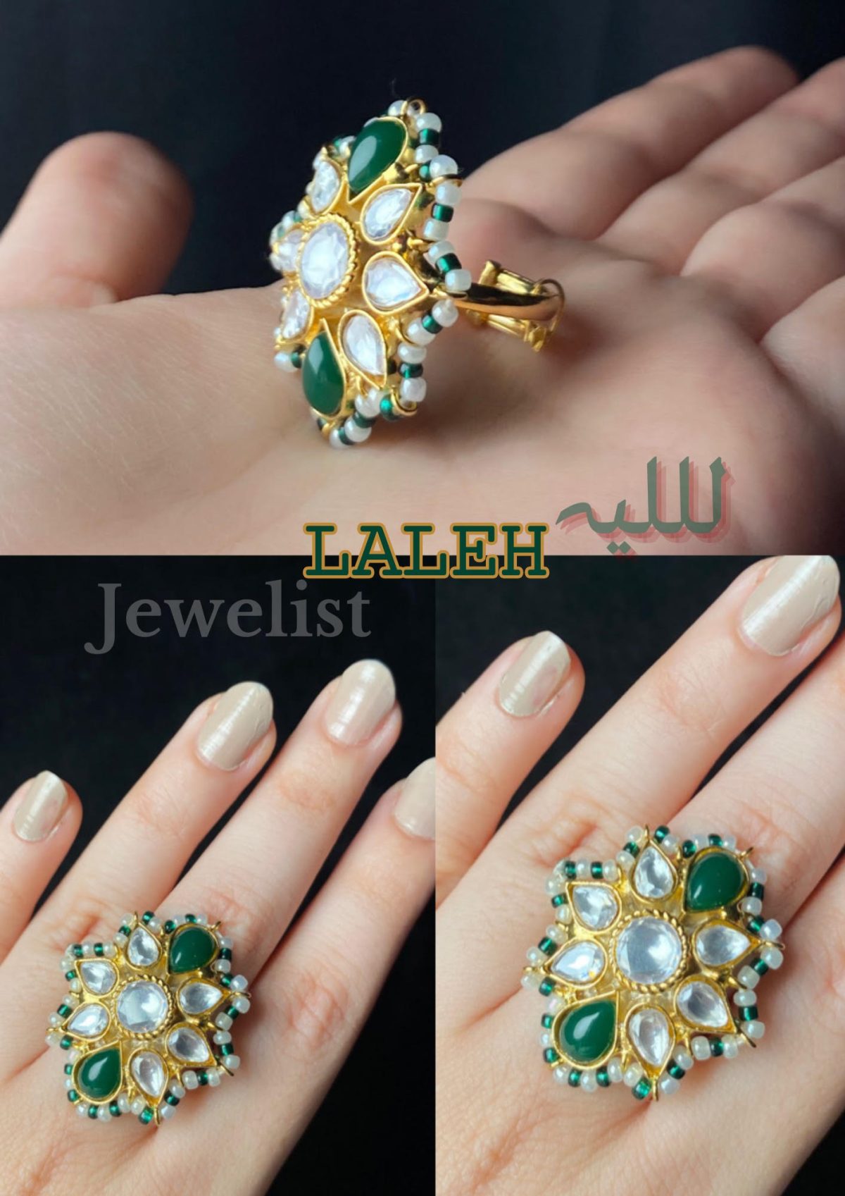 Laleh - Chandi Infused Gold Plated Ring