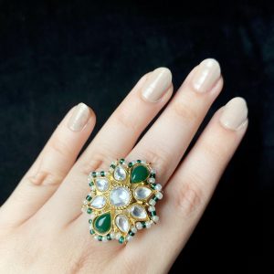 Laleh - Chandi Infused Gold Plated Ring