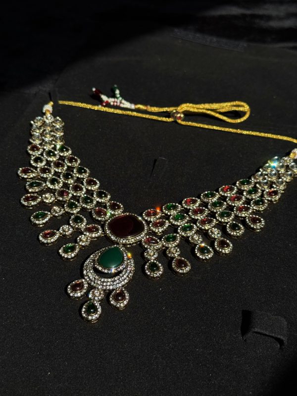 Maheer Emerald & Ruby Inspired Set