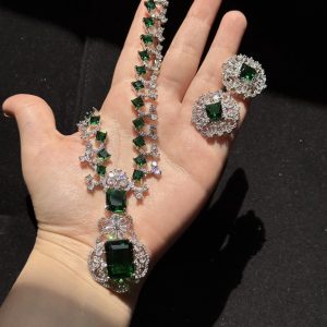 Emerald AD Long Necklace Set
