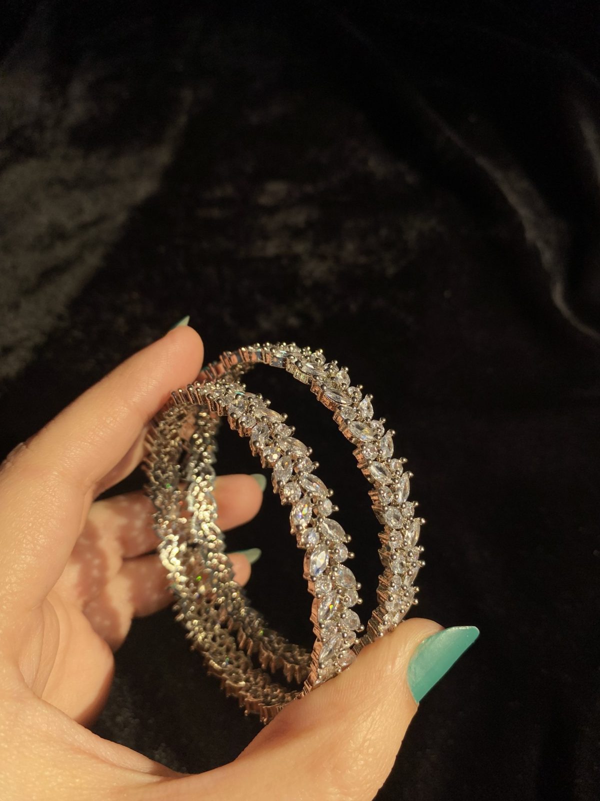 Marquise Leaf AD Bangle Set