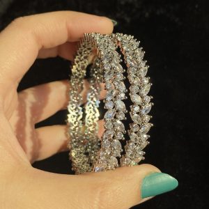 Marquise Leaf AD Bangle Set