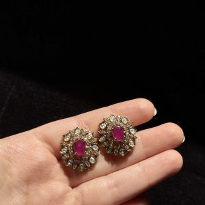 Bedazzle southindian studs ruby