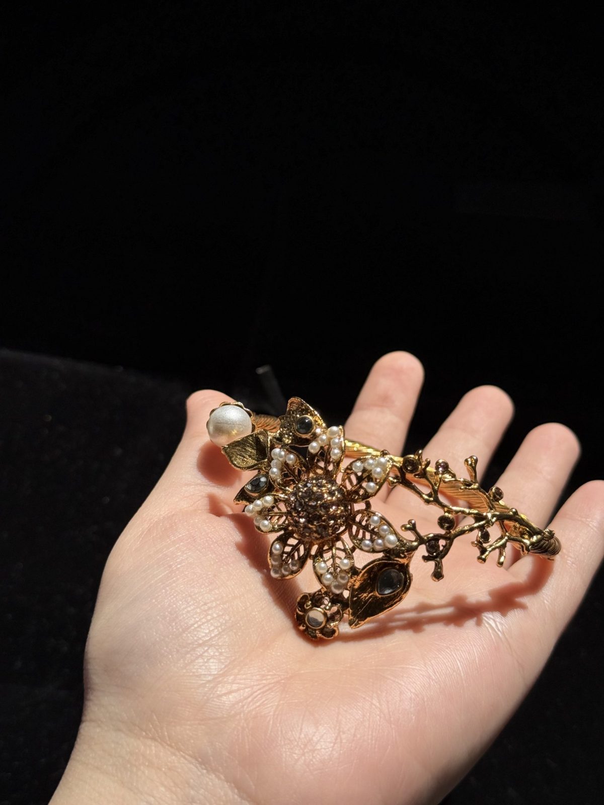 Nature Inspired Bird Nest Statement Bangle