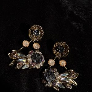 Figani Art Deco Floral Earrings