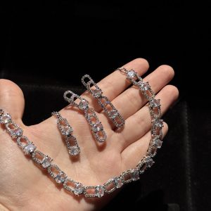 Irene Crystal Link Necklace Set