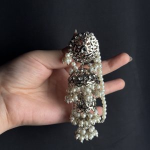 Regal Pearl Katori Jhumka Earrings