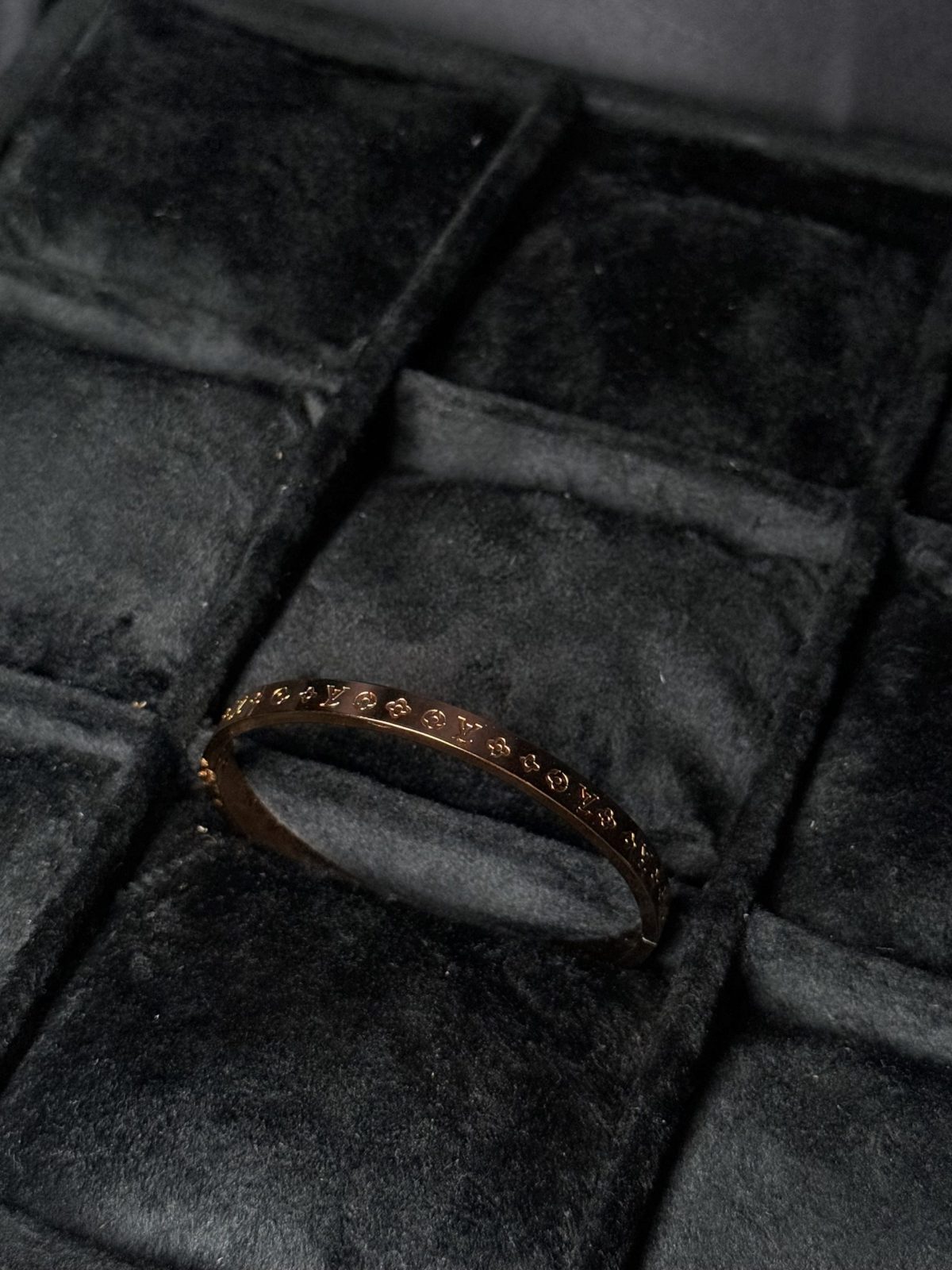 Initial LV Inspired Bracelet Rose gold