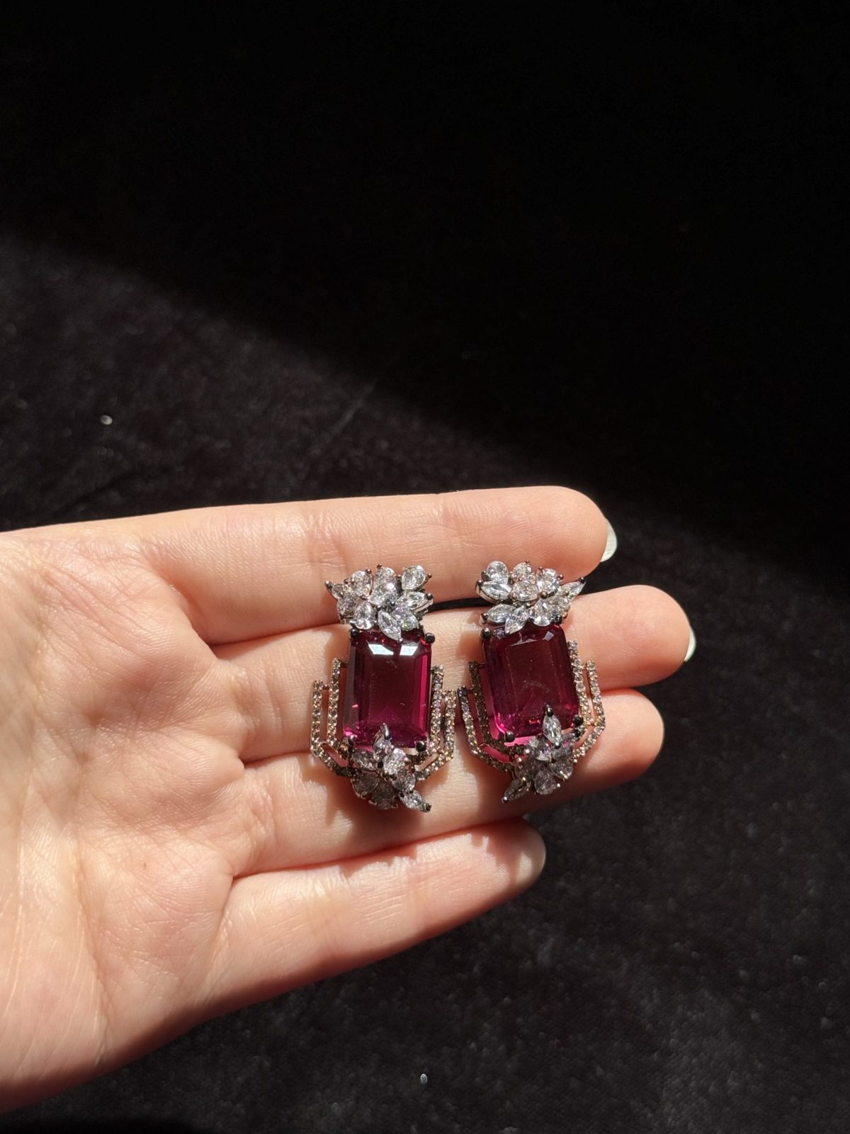 RABINA PINK AND ROSE GOLD STUDS