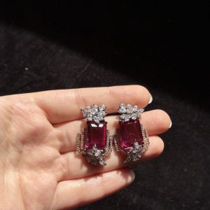 RABINA PINK AND ROSE GOLD STUDS