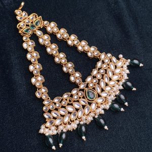 Rehma Emerald Kundan Bridal Choker Set
