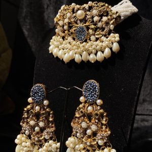 Shafaq Sugarstone Pearl Choker Set