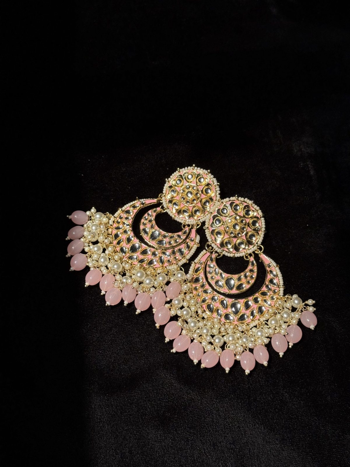 Shama Gemstone Chandbali Earrings