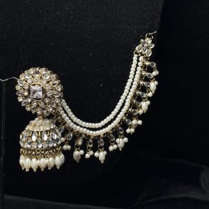 Amirah Regal Kundan Jhumka & Sahara Set