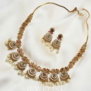 Riwayat Choker Set - South indian artistry.