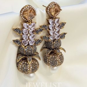 Cocktail Cascade Earrings in Champagne