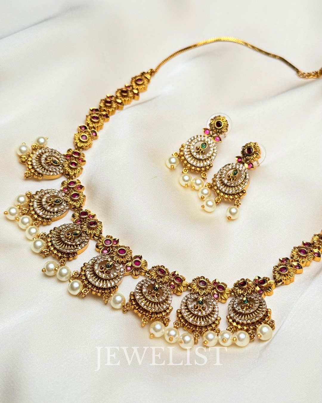 Riwayat Choker Set - South indian artistry.