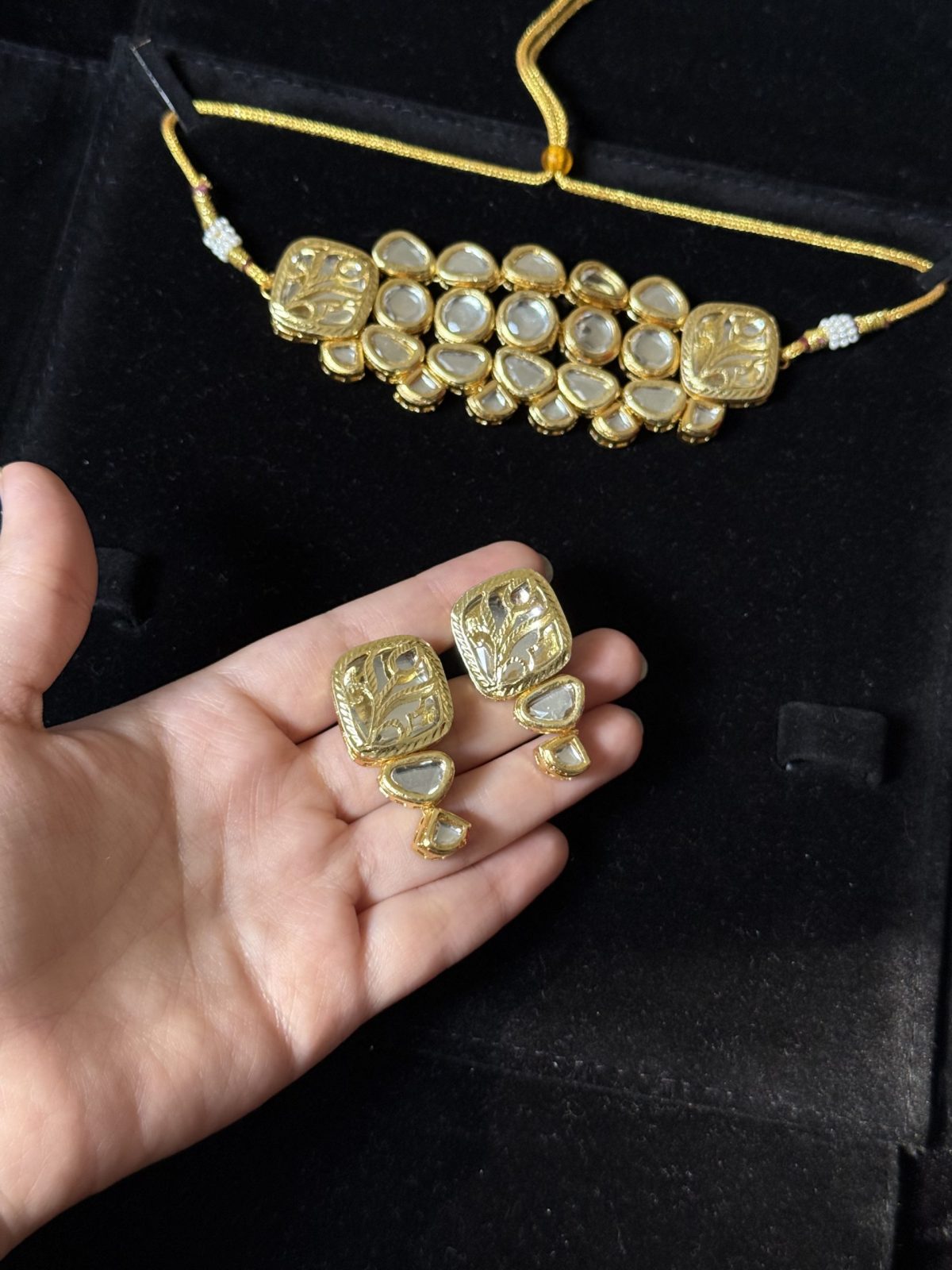 Kundan Choker Earrings Set by Jewelist pk Pakistan Jewellery