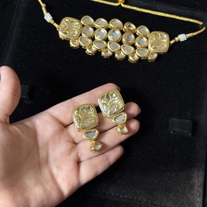 Kundan Choker Earrings Set by Jewelist pk Pakistan Jewellery