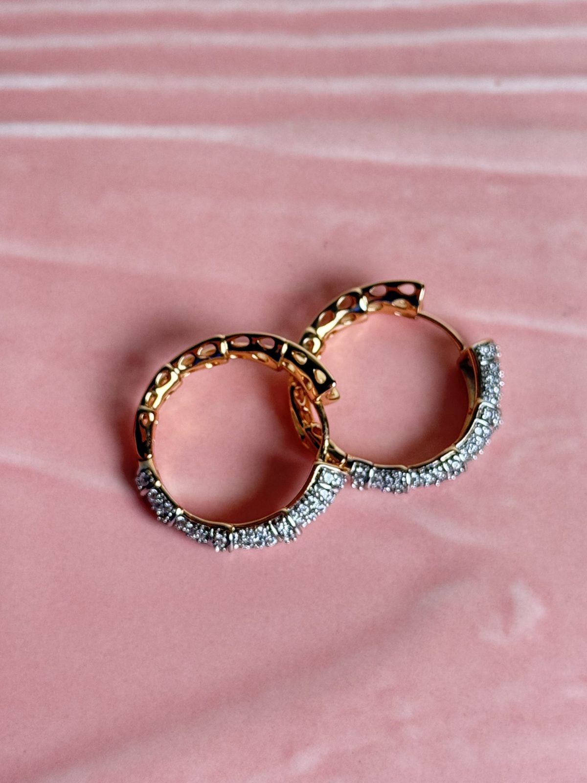 Micro-Pavé Hoop Earrings