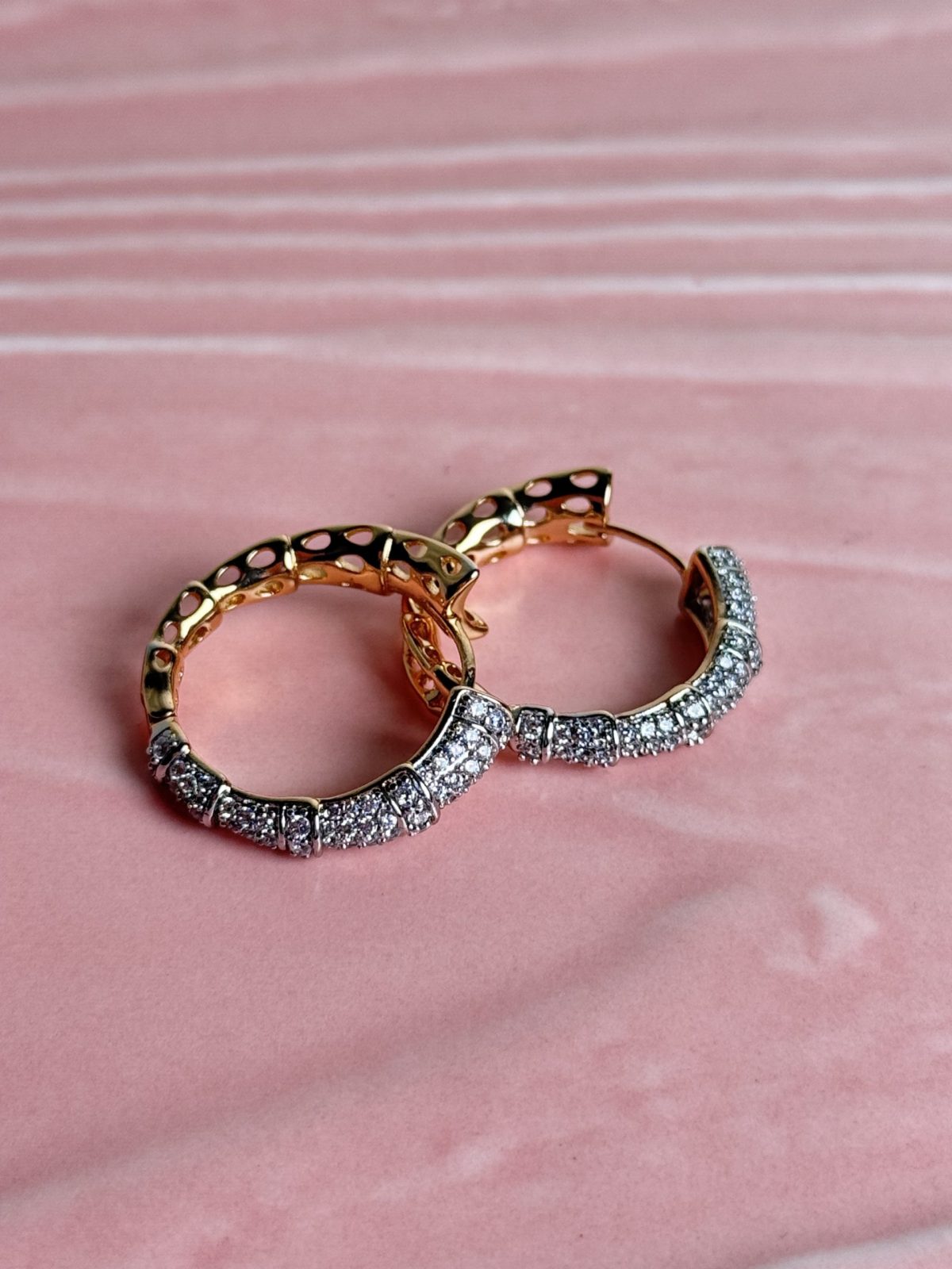 Micro-Pavé Hoop Earrings