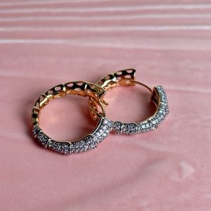 Micro-Pavé Hoop Earrings