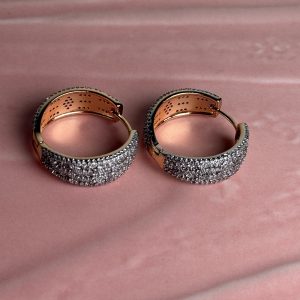 Nova Pavé Wide Hoop Earrings