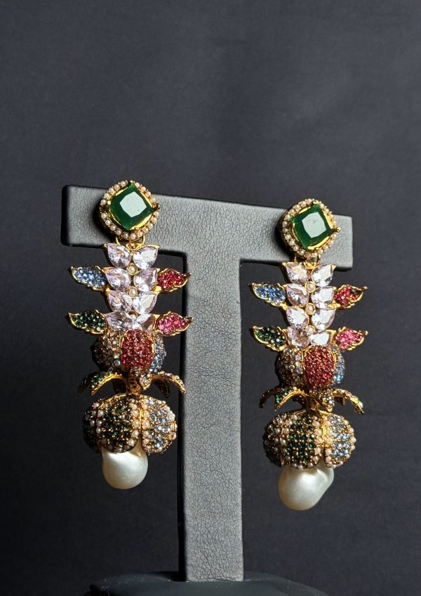 Opulent Cocktail Cascade Earrings - Image 3