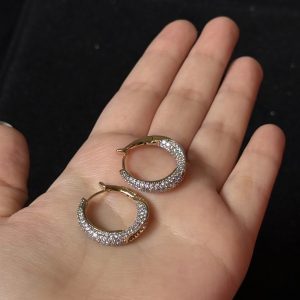 Pavé Hoop Earrings