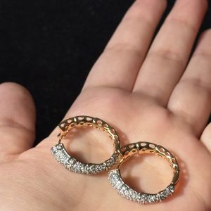 Pavé Hoop Earrings