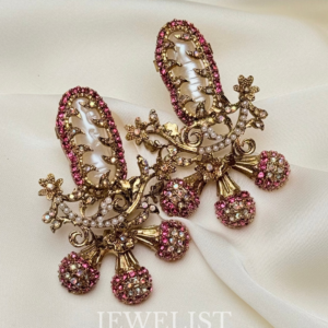 Baroque Pearl Starburst Earrings
