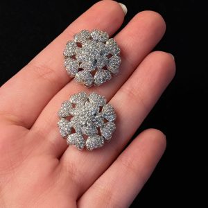 Glamour Sparkle Round Crystal Jewellery Stud Earrings - Jewelist.pk (Fashion Jewellery)